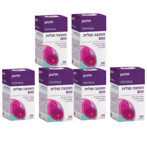 מבצע שישייה | חומצה פולית | 800 מקג | מכיל 600 טבליות | אלטמן | ALTMAN