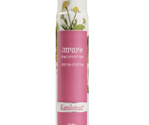 אינטימה - קצף להיגיינה נשית - אובלפיכה - עץ התה |200 מל KAMILOTRACT קמילוטרקט | Kamilotract