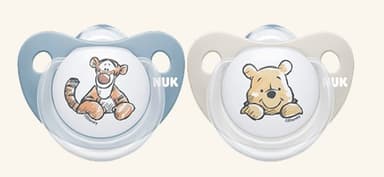 זוג מוצצי נוק דיסני NUK Disney Baby | סיליקון 6-18 חודשים | פו הדוב כחול-קרם | נוק | NUK