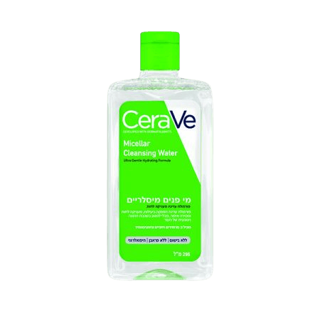 מי פנים מיסלריים | לניקוי פנים והסרת איפור | מכיל 295 מל | ללא בושם | היפואלרגני | סרווה | CeraVe