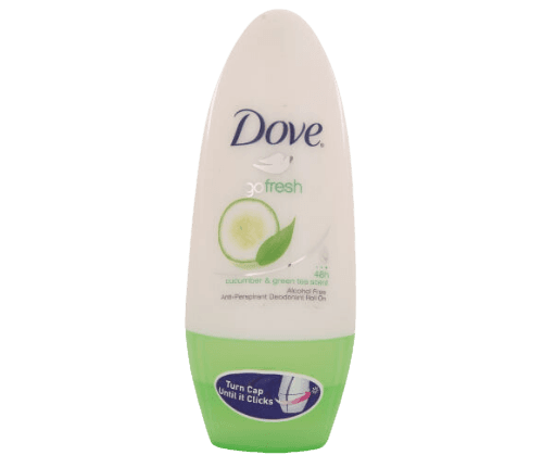 דאודורנט | רול און | בניחוח מלפפון ותה ירוק | 50 מל | DOVE | דאב | להגנה בטוחה נגד זיעה שנמשכת עד 48 שעות דוב | Dove