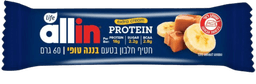 חטיף חלבון בטעם בננה טופי | 18 גרם חלבון | מכיל 60 גרם | אול-אין | ALLIN