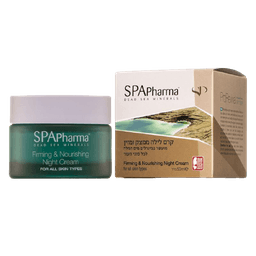 קרם לילה ממצק ומזין | מועשר במינרלים מים המלח | לכל סוגי העור | מכיל 50 מל | ספא פארמה | SPA Pharma