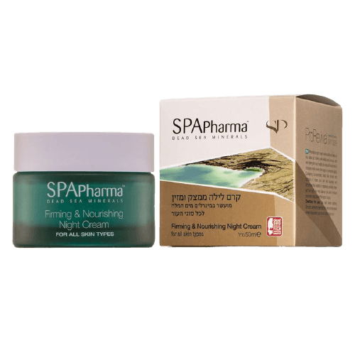 קרם לילה ממצק ומזין | מועשר במינרלים מים המלח | לכל סוגי העור | מכיל 50 מל | ספא פארמה | SPA Pharma