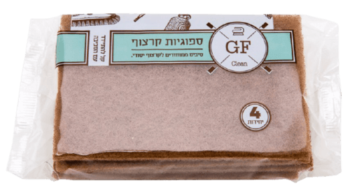 ספוג קרצוף אקולוגי | מכיל 4 יחידות באריזה
