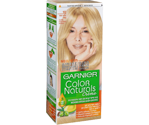 ערכה צבע לשיער גוון 10 צבע בלונד סופר בהיר - גרנייה GARNIER גרנייה | Garnier