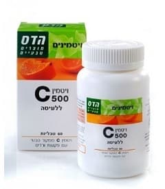 ויטמין C-500 ללעיסה| 60 טבליות | פלוריש הדס | Floris Hadas
