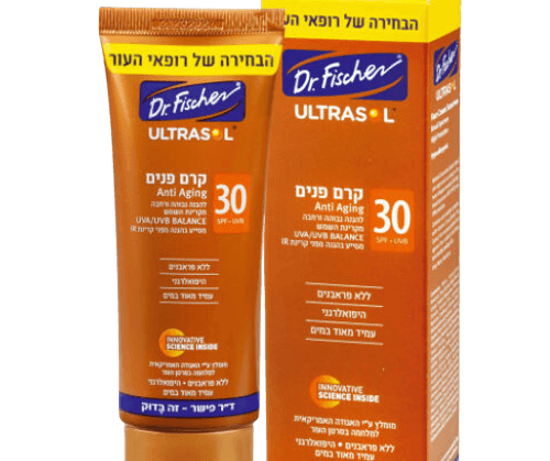 קרם פנים להגנה גבוהה ורחבה מקרינת השמש | אנטי אייגינג | מכיל 75 מל | spf 30 | דר פישר | Dr Fischer