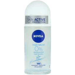 דאודרונט | רול אין | פרש נטורל | ללא אלומניום | להגנה של עד 48 שעות | מכיל 50 מל | ניוואה | NIVEA