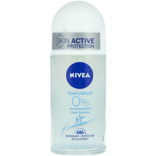 דאודרונט | רול אין | פרש נטורל | ללא אלומניום | להגנה של עד 48 שעות | מכיל 50 מל | ניוואה | NIVEA