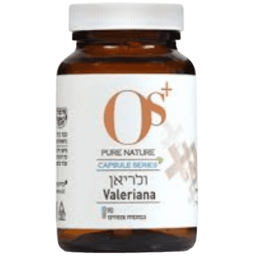 ולריאן | 100 כמוסות צמחים | Valeriana | תוסף תזונה | משקל כמוסה 500 מג | OS PURE NATURE | אוס טבע טהור