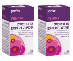 מבצע זוג | פרוביוטיק | פמינה אקספרט | 60 כמוסות | אלטמן | ALTMAN