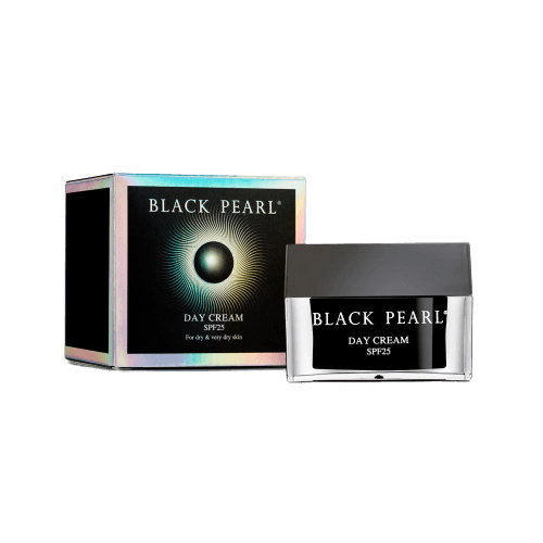 קרם לחות ליום | עם מסנן קרינה SPF25 | מינרלים ואבקת פנינה שחורה | מכיל 50 מל | פנינה שחורה | BLACK PEARL