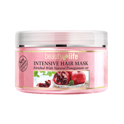 אינטנסיב | מסיכה לשיער בתוספת תמציות רימונים | לכל סוגי השיער | מכיל 250 מל | ארומה דד סי | Aroma Dead Sea