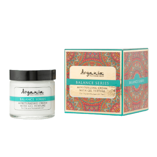קרם לחות קל | במרקם גל | לעור שמן ובעייתי | מכיל 60 מל | ARGANIA | ארגניה