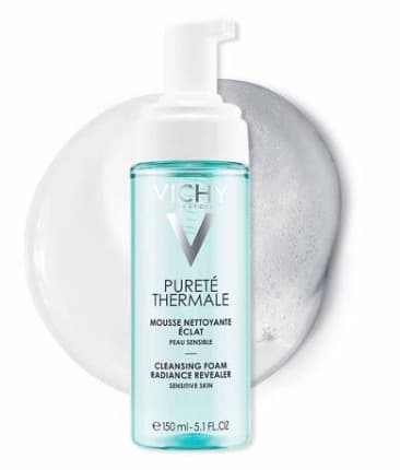 פיורטה טרמל -מי פנים מקציפים לניקוי וסיוע בהשבת הברק לעור | לכל סוגי העור | מכיל 150 מל | וישי | Vichy