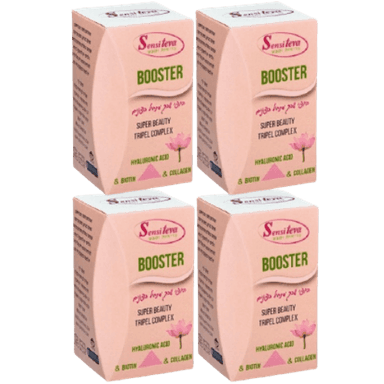 BOOSTER קולגן | ביוטין וחומצה היאלורונית | כל יחידה מכילה 60 כמוסות | רביעייה | סנסי טבע | Sensi Teva