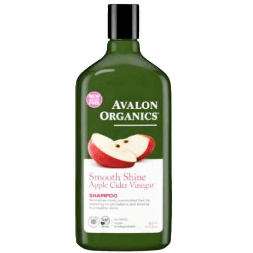 אבלון אורגניקס שמפו חומץ תפוחים | 325 מל | השמפו מנקה בעדינות | מעשיר בלחות לשיער רך בריא וזוהר אבלון אורגניקס | AVALON ORGANICS