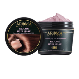ארומה | מסכת סיליקון לשיער | 500 מל | ללא פראבנים וללא SLS | מחזירה לשיער את הברק הטבעי שלו ארומה דד סי | Aroma Dead Sea