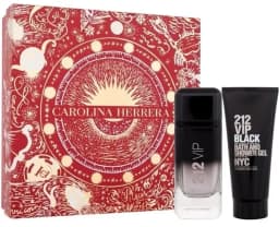 קרולינה הררה 212 וי אי פי בלאק מארז 2 חלקים אדפ לגבר 100 מל + ג'ל רחצה 100 מל