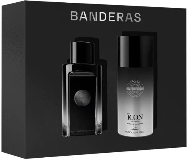 אנטוניו בנדרס דה אייקון מארז 2 חלקים אדפ לגבר 100 מל + דאודורנט ספריי 150 מל