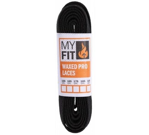 POWERSLIDE MYFIT Waxed Laces Pro Black - POWERSLIDE - Accessories