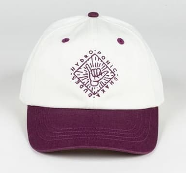 HYDROPONIC BASEBALL SHAKA DUDES CAP Natural White / Wine - HYDROPONIC - Caps