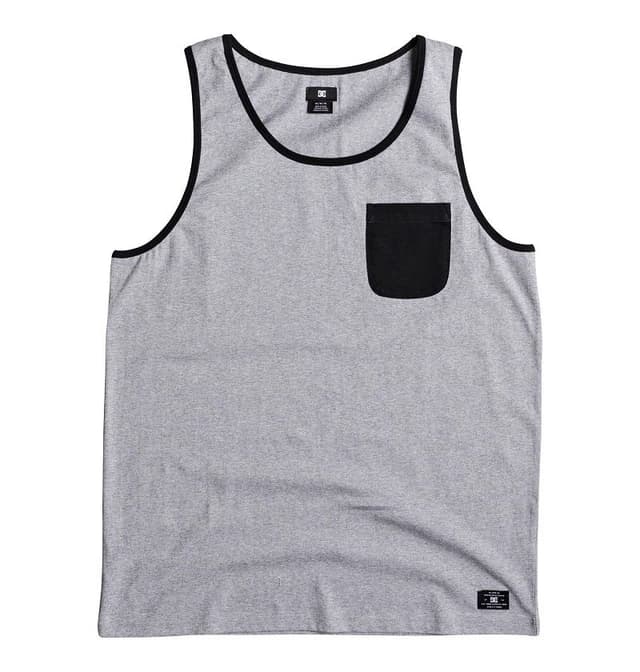 DC Mens Contra 2 Tank Grey Heather-XS