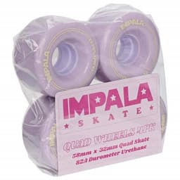 Impala Rollerskates Wheels Pastel Lilac 58mm 82A 4pack - IMPALA - Rollerskate Wheels