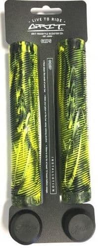 Grit Handlebar Grips 160mm Black / Fluro Yellow GRIT SCOOTER - GRIT SCOOTER - Scooter Grips