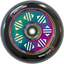 Drone Identity Wheel 110*24 mm Neochrome/Clear Drone Scooters - Drone scooters - Scooter Wheels