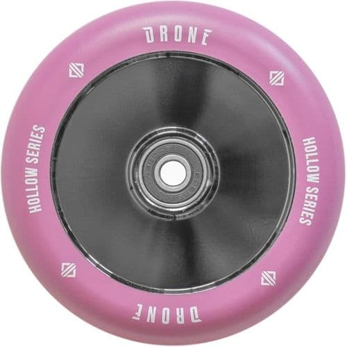 Drone Hollow Series Wheel 110*24 mm Smoked Chrome/Purple Drone Scooters - Drone scooters - Scooter Wheels