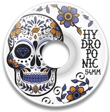 Hydroponic MEXICAN SKULL PURPLE Skate Wheels 54mm 100A - HYDROPONIC - גלגלים לסקייטבורד
