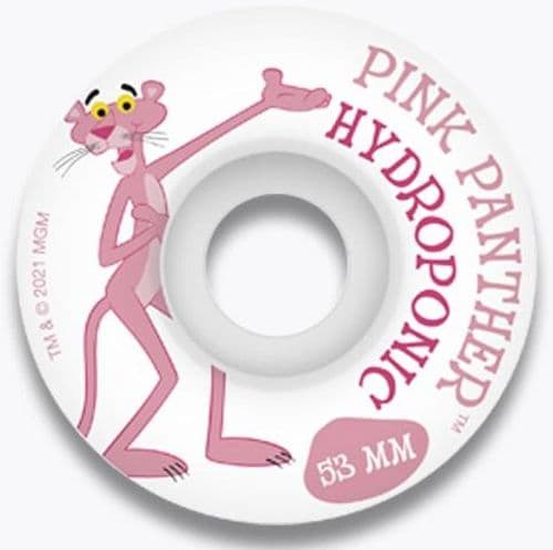 Hydroponic The Pink Panther White Skate Wheels 53mm 100A - HYDROPONIC - גלגלים לסקייטבורד