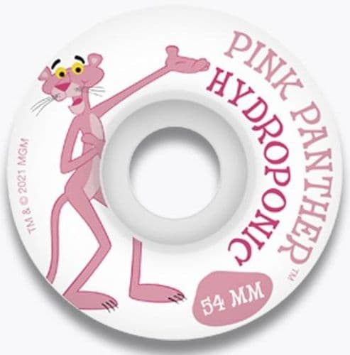 Hydroponic The Pink Panther White Skate Wheels 54mm 100A - HYDROPONIC - גלגלים לסקייטבורד