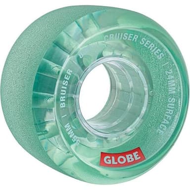 גלגלי סקייטבורד Globe Bruiser Cruiser Wheels Clear Aqua 55mm - GLOBE - גלגלים לסקייטבורד