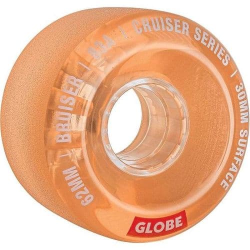 גלגלים לסקייטבורד Globe Bruiser Cruiser Wheels Clear Coral 62mm - GLOBE - גלגלים לסקייטבורד