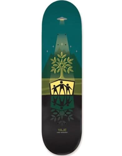 AWS PRO YAJE SHELTER GREEN 8.125 DECK ONLY אליאן וורקשופ - AWS - קרשים לסקייטבורד סטריט