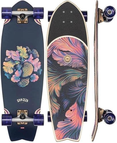 GLOBE 30 Sun City Coral Unity Cruiser DECK - GLOBE - קרשים לסרף סקייט מדמה גלישת גלים /קארבר