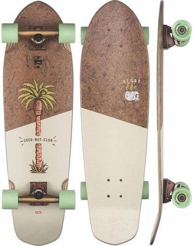 GLOBE 32 Big Blazer Coconut/Palm Cruiser DECK ONLY - GLOBE - קרשים לסרף סקייט מדמה גלישת גלים /קארבר
