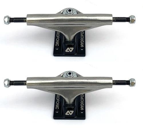 HYDROPONIC SILVER BLACK SKATE TRUCKS 5.5 - HYDROPONIC - צירים לסקייטבורד