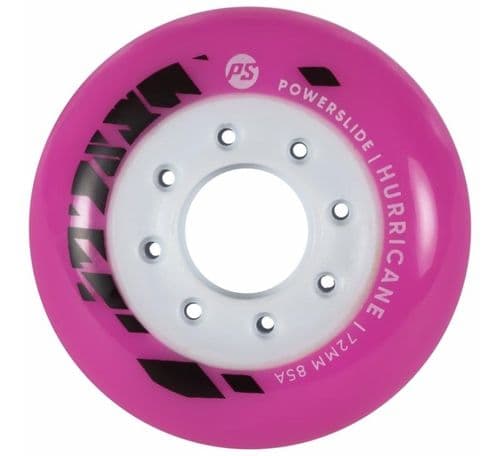 POWERSLIDE Hurricane Wheels 72MM 85A Pink 4pcs - POWERSLIDE - גלגלים לרולרבליידס