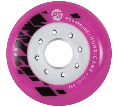 POWERSLIDE Hurricane Wheels 76MM 85A Pink 4pcs set - POWERSLIDE - גלגלים לרולרבליידס