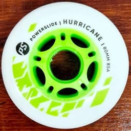 POWERSLIDE Hurricane Wheels 80MM 85A White 4pcs - POWERSLIDE - גלגלים לרולרבליידס