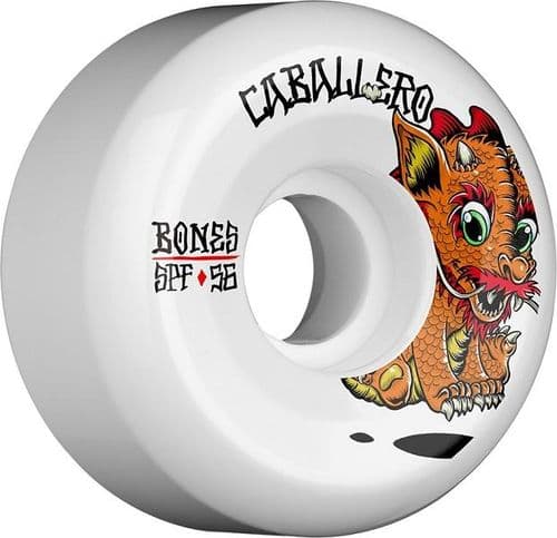 BONES SPF Caballero Baby Dragon Skateboard Wheels P5 Sidecut 56mm 84B 4pk בונס - Bones - גלגלים לרולרבליידס