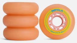 גלגלים סט של 4 Impala Inline Wheel Pink/Yellow - IMPALA - גלגלים לרולרבליידס