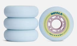 גלגלים סט של 4 Impala Inline Wheel Sky Blue/Yellow - IMPALA - גלגלים לרולרבליידס