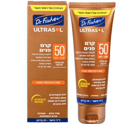 קרם פנים | להגנה גבוהה ורחבה מקרינת השמש | 50 SPF |