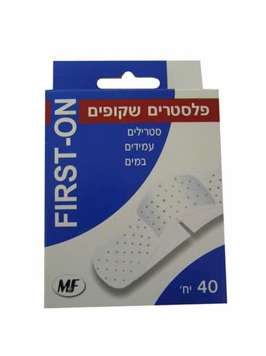 פלסטר 40 יח שקוף חום