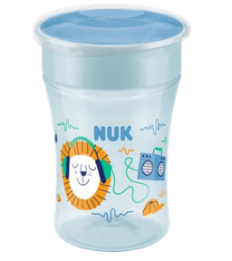 בקבוק אימון מגיק קאפ 360 NUK MAGIC CUP | מכיל 230 מל | 8 חודשים | כחול |